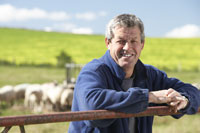farmer at the farm